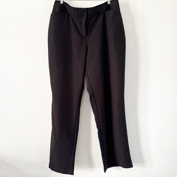 Black Tailored Trouser Minimalist Chic Curvy Fit Size 20W JM Collection EUC - Picture 1 of 12